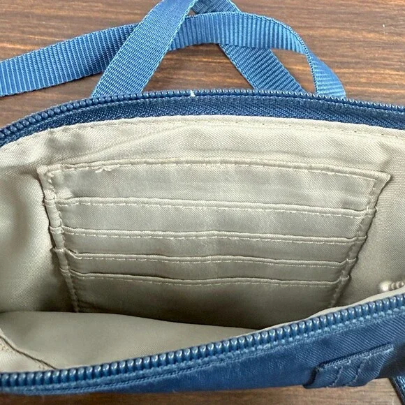 Baggallini Bag Crossbody Convertible Mini Bagg Purse Handbag Fanny Pack Blue - Picture 7 of 8